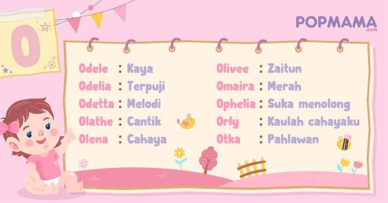 Nama bayi perempuan modern - Popmama.com/Aristika Medinasari